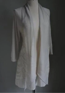 NWT CHICO'S Trixie Texture Mix Neutral Open Cardigan 1 (S or 8-10) $119.00 - Picture 1 of 5