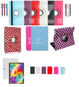 Rotating PU Leather Case Cover Stand for Samsung Galaxy Tab A 9.7" SM-T550/T555 - Picture 1 of 1