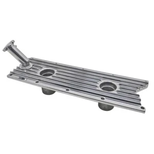 LS Chevrolet Gen III Engine Valley Plate Cover with Oil Fill Tube Polished - Picture 1 of 3