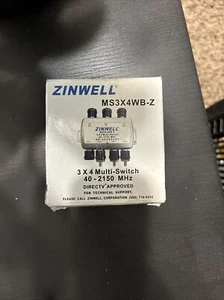 Zinwell 3 x 4 Multi Switch 40-2150 MHz MS3X4WB-Z, Excellent Condition - Picture 1 of 1