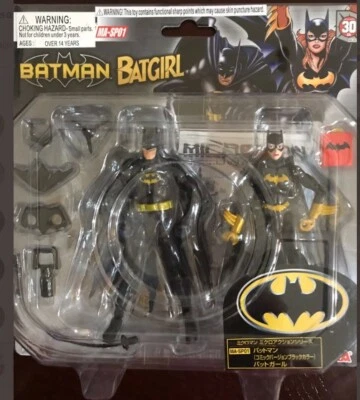 FIGURAS DE ACCIÓN MICROMAN BATMAN & BATGIRL PAQUETE DE 2 MIP Foto 1 de 2
