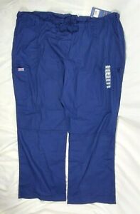 Cherokee Women's Navy Blue Workwear Scrubs Cargo Pants, Plus Size 3Xl