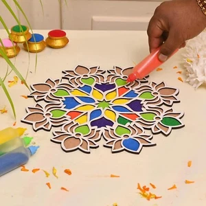 Kit de herramientas para hacer plantillas Rangoli de 12 pulgadas - Imagen 1 de 9