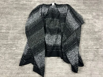 Шерстяной одеяло надежном плащ черный белый букл уютный один размер богемное - Изображение 1 из 4