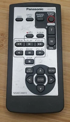 Panasonic N2QAEC000012 Remote for Video Camera Recorder - Tested  - Image 1 of 4