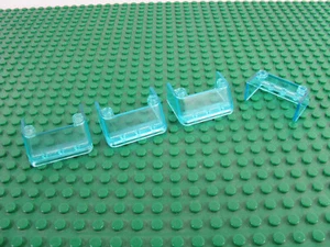 4x LEGO Trans-Light Blue Parabrisas 3x4x1 1/3 con 2 Tachuelas Vehículo Superior #2437 - Imagen 1 de 2