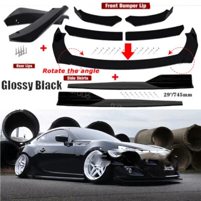 For Toyota GT86 Subaru BRZ Scion FR-S Side Skirts Rear Front Bumper Lip Splitter - Image 1 of 4