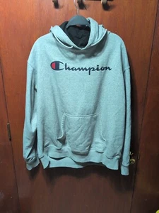 Champion Jersey Peso Pesado Pullover Sudadera con Capucha Hombre Talla 2X XXL Grande y Alto - Imagen 1 de 6