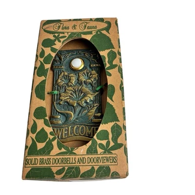 Flora & Fauna Angel’s Trumpet Doorbell Solid Brass in original box - Image 1 of 4