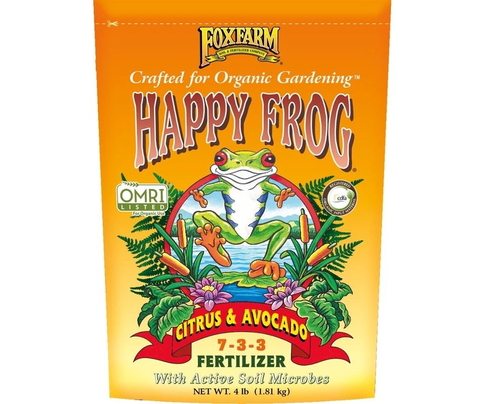 Fox Farm Happy Frog Citrus and Avocado 7-3-3 Fertilizer 4lb Bag - Image 1 of 1