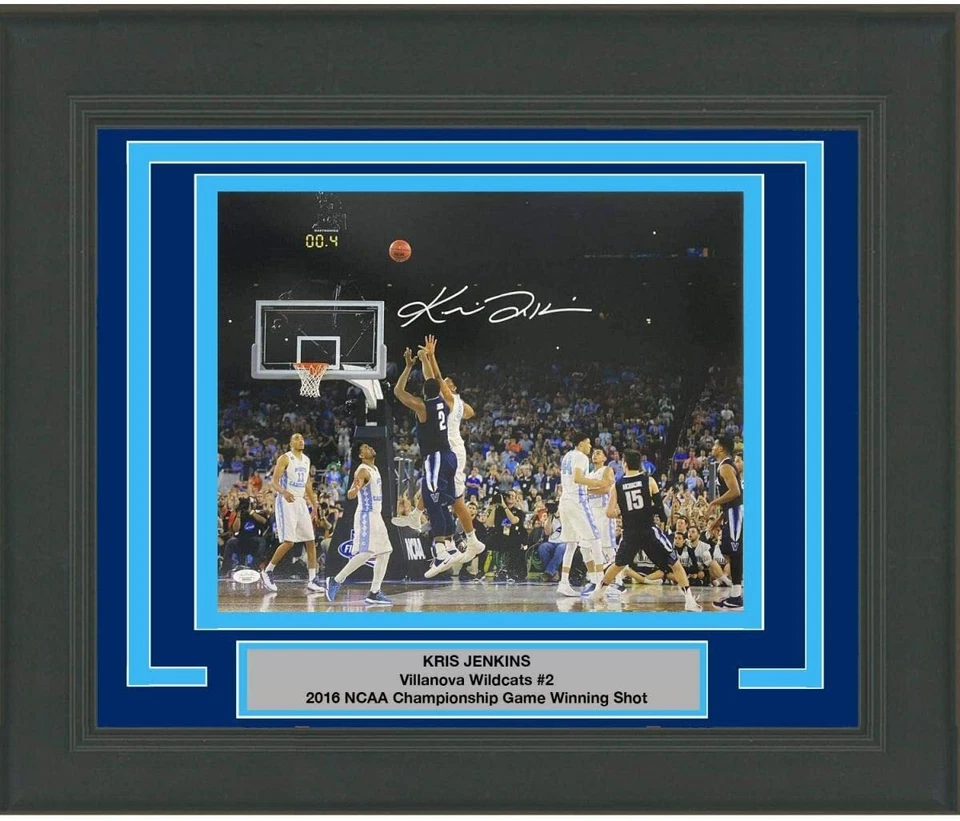 FRAMED Autographed/Signed KRIS JENKINS The Shot Villanova 16x20 Photo JSA COA - Image 1 of 1