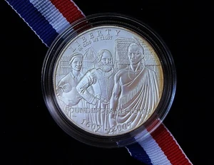 2007-P UNCIRCULATED JAMESTOWN 400TH ANNIVERSARY 90% SILVER DOLLAR - COIN BOX COA - Picture 1 of 3