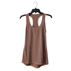 Athleta Tank Top Damen Gr. XS orange grau gestreift Athleisure Yoga Laufen Freizeit - Bild 1 von 6
