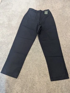 LL Bean Pants Womens 8 Blue Wrinkle-Free Bayside High Rise 209459 NEW  - Picture 1 of 12