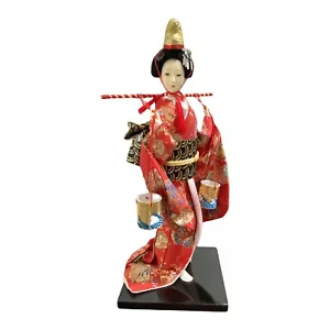 Vintage japanische Geisha-Puppe traditionelle Volkshandwerk Maiko Geiko Syouwa Oiran - Bild 1 von 9