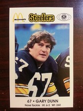 1984 Pittsburgh STEELERS Police #67 GARY DUNN Miami HURRICANES Tavernier FLORIDA