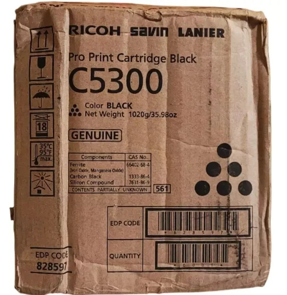 Ricoh Savin Lanier C5300 Pro печати картридж новый запечатанный с открытой коробкой - Изображение 1 из 2