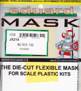 Eduard 1/32 Scale Mask for Bü 131D by ICM - JX214 - Picture 1 of 1