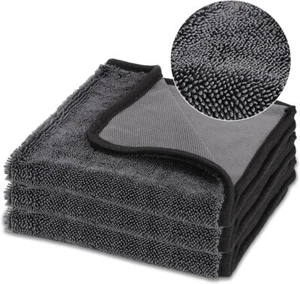Longzhuo 3 piezas toallitas de baño brillantes paños de limpieza de ducha, 15,75 * 15,74 pulgadas, gris - Imagen 1 de 7
