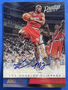 2016-17 Prestige Bonus Shots Gold Auto Lamond Murray 4/10 #83 Clippers Cavaliers - Picture 1 of 7