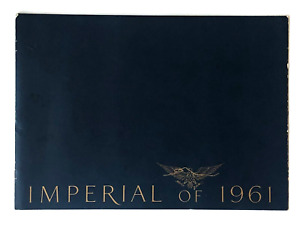 1961 Chrysler Imperial Sales Brochure Couronne Personnalisée Le Baron 19 Pages Art Vintage