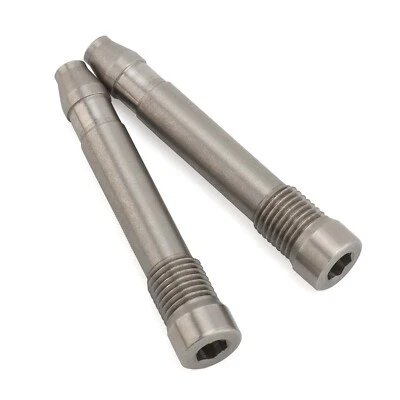 Pair Front/Rear Brake Pad Pin For Harley Softail Sportster 883 Touring Road King Foto 1 de 4