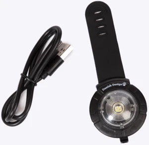 Sicherheitsleuchte zum Anklipsen für Hunde. Weißlicht, wiederaufladbar, wasserdicht, hohe Sichtbarkeit - Bild 1 von 2