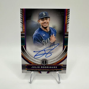 2023 Topps Tribute Julio Rodriguez TAJR Viola 13/50 Autografo SP Mariners - Foto 1 di 2