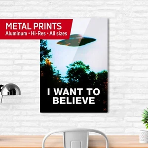 Quiero creer. Póster original, póster de The X-Files — impresiones en metal - Imagen 1 de 12
