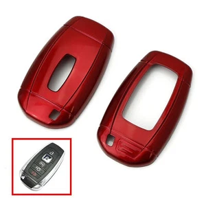 Coperchio guscio portachiavi rosso lucido per Lincoln MKZ MKC Navigator - Picture 1 of 5
