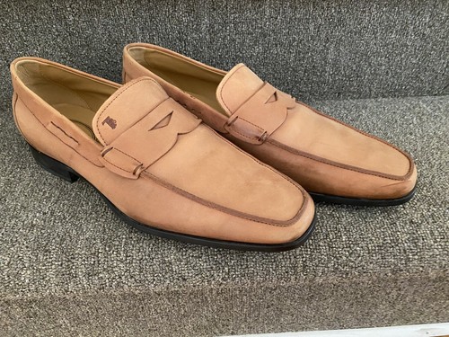 TOD’S Mocassini uomo Tod's in pelle marrone chiaro marrone chiaro Made in Italy taglia 10