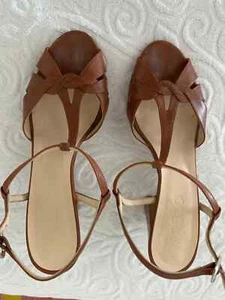 Damen Leder Sandalette Größe 39 - Bild 1 von 3