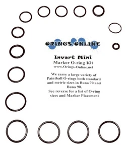 Invert Mini Paintball Markierer O-Ring Oring Kit x 4 Umbauten / Kits - Bild 1 von 1