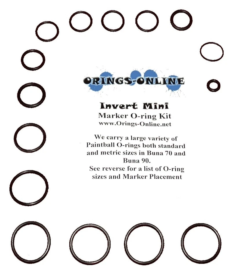 ORINGS-ONLINE Invert Mini Paintball Marker O-ring Oring Kit x 4 rebuilds / kits