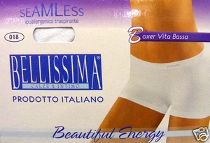 BOXER DONNA BELLISSIMA VITA BASSA 6 COLORI TAGLIA S/M - M/L -018 - Picture 1 of 1