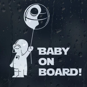 Baby On Board Star Wars Darth Vader Car Decal Vinyl Sticker For Bumper Or Window - Picture 1 of 1