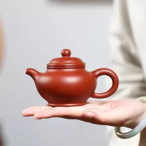 180ml true yixing zisha tea pot dahongpao clay marked original ore kungfu teapot - Picture 1 of 11