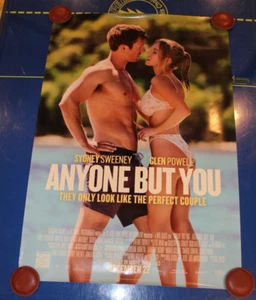 Anyone But You 2024 Orig. Póster de película de 1 hoja enrollada a doble cara 27x40 - Imagen 1 de 2