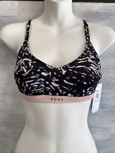 ROXY 'Fitness BH' sportlicher BH Bikini-Oberteil, XS - echt schwarz IZI - Bild 1 von 11