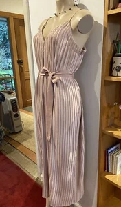 ALICE McCALL Size 14 “Berry Good” romper pink pleated slinky sleeveless jumpsuit - Picture 1 of 18