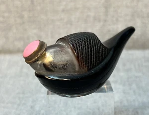 Chinese Qing Cameo Peking Glass Overlay Sampan Fishing Trade Boat Snuff Bottle - Picture 1 of 8