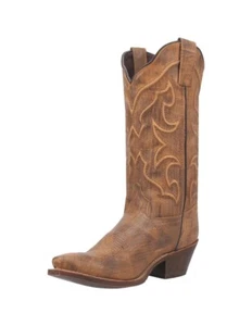 Laredo Western Boots Womens Reva Snip Toe 12" Pull On Honey 54267 - Picture 1 of 6