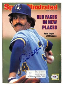 Rollie Fingers signed Brewers 1981 Sports Illustrated Magazine PSA/DNA 91531 - Picture 1 of 3
