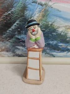 Flambro Emmett Kelly Jr Collezione Poggia su Sgabello Clown Flambro - Foto 1 di 6