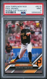 2024 Topps Now MLB Paul Skenes Rookie Cup Team Set RC #RC10 PSA 10 - Imagen 1 de 2