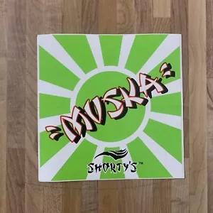 BIG Vintage Shorty’s Chad Muska Rising Sun Kamikaze Green Graphic Sticker 6” - Picture 1 of 2