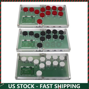Hitbox Style Arcade Game Controller For PC HotSwap Cherry All Buttons - Picture 1 of 12