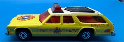 Dodge Monaco Estate 1978 Matchbox Super Kings Fire Chief Car - Hecho en Inglaterra Foto 1 de 4