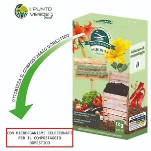 Agribios ATTIVATORE COMPOSTAGGIO bio compost acceleratore compostiera 1 KG