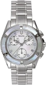 Bulova Damen 96P25 Diamant Zifferblatt Chronograph Uhr - Bild 1 von 1